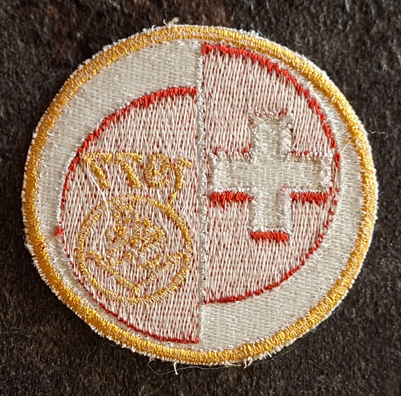 Toppe: Aufnäher Schweiz 1977 SvS mit Kreuz  – Usato da Siebnen venduto da Leissav 1