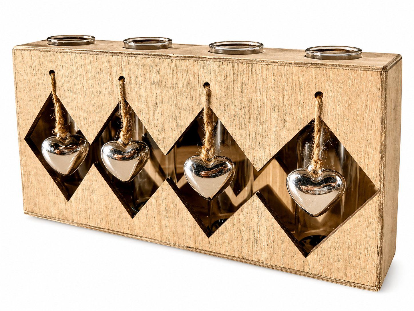 Vasen & Gefässe: Deko Vase Set Holz Glas – Neu (gemäss Beschreibung) aus Fully von VaneaSelection 2