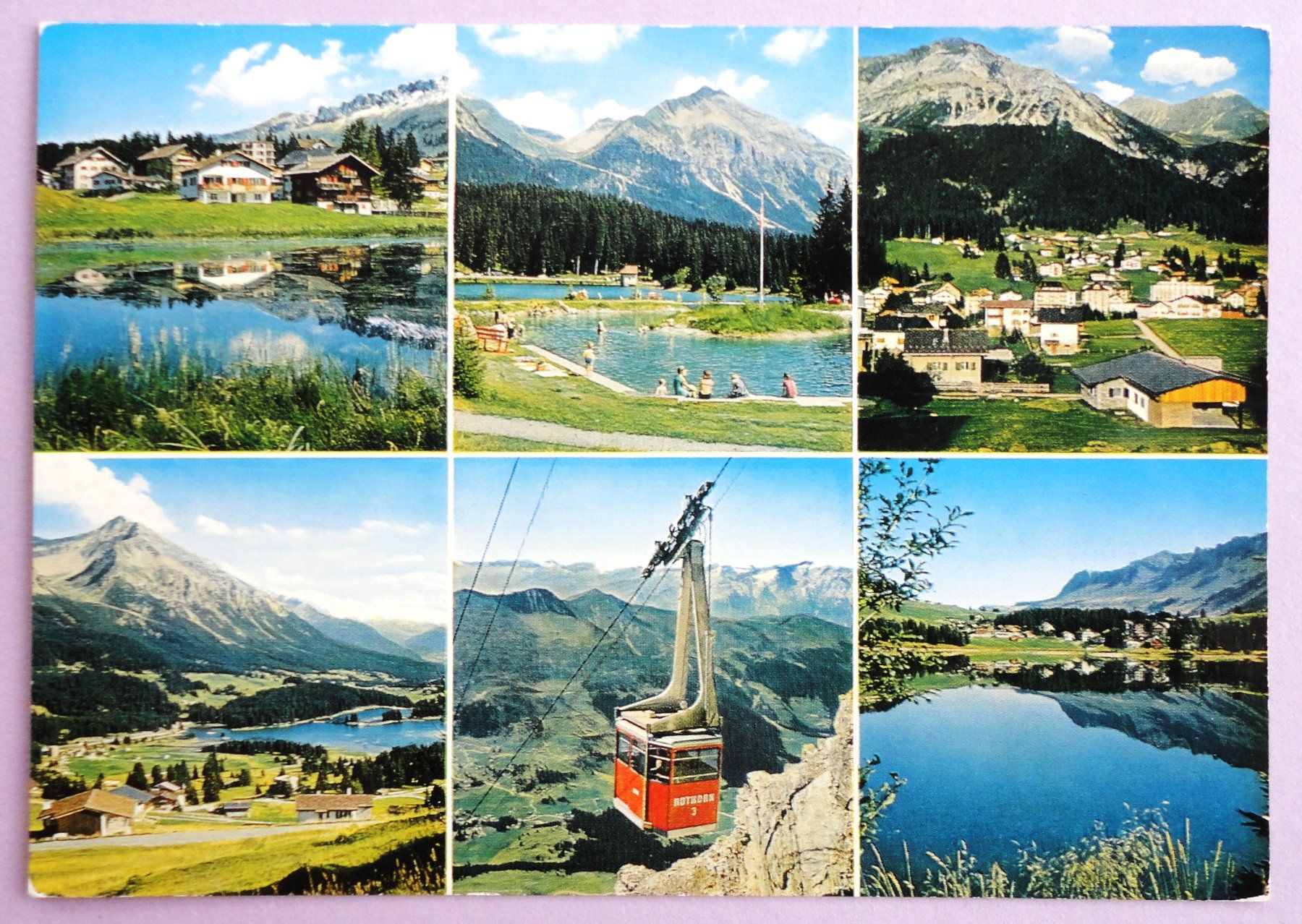Ansichtskarten: Lenzerheide-Valbella GR 1500 m ü.M. – Gebraucht aus Fétigny von Billy2miny