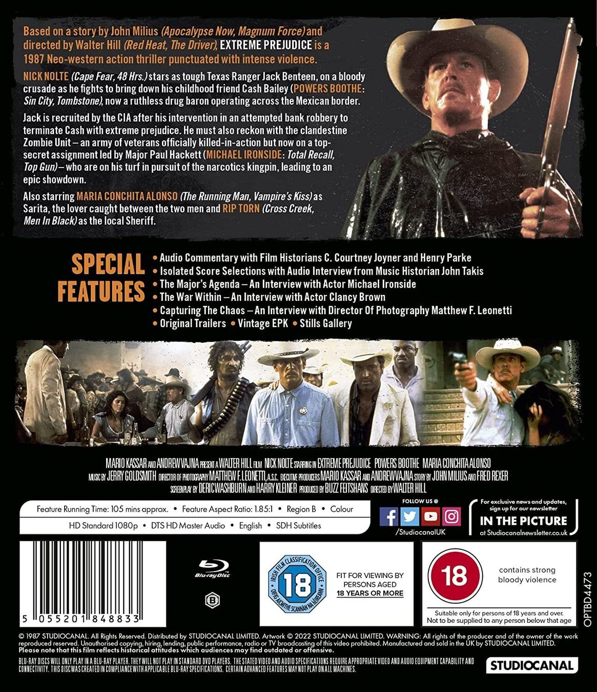 Alle DVDs: Extreme Prejudice (1987) Hill/Nick Nolte/Powers Boothe/BD – Gebraucht aus Volketswil von cinephilia 1