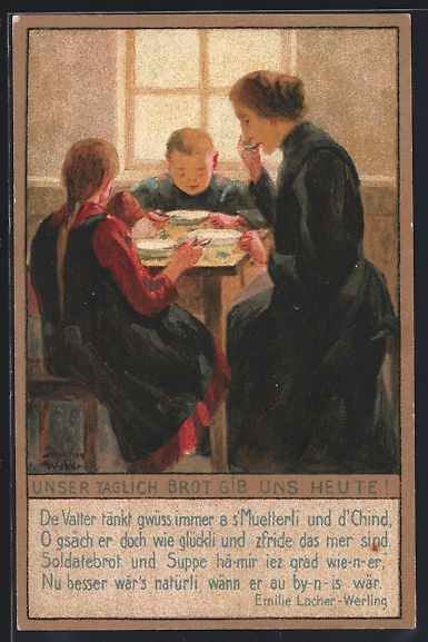 Cartoline postali: Zürich, Kriegsnotunterstützung, Unser  – Usato da Berlin venduto da bartko-reher