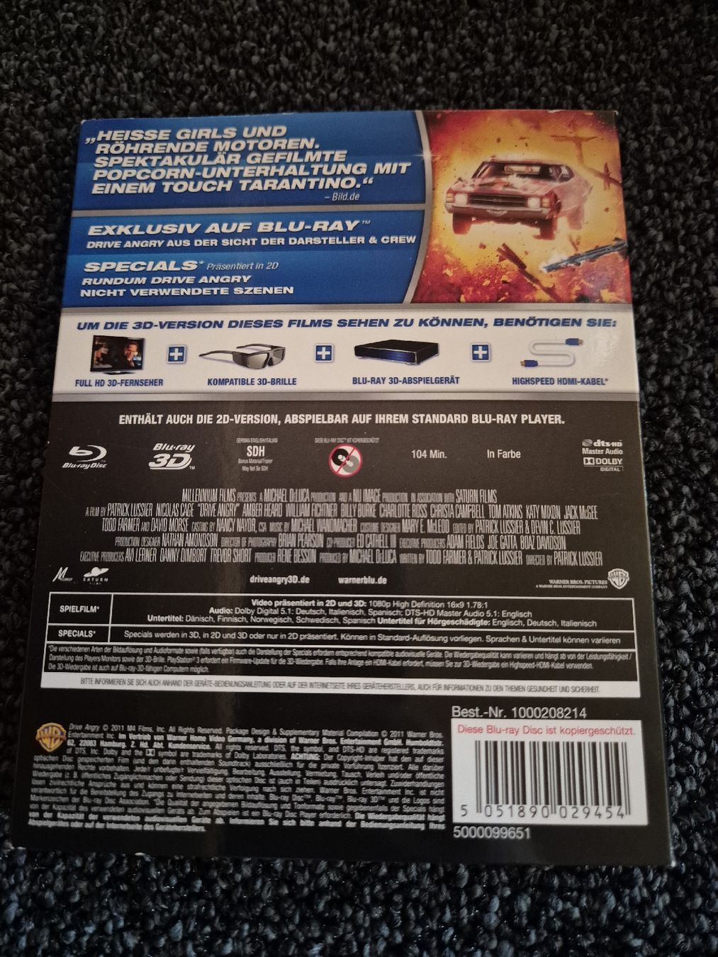 Alle DVDs: Drive Angry 3D Blu-ray – Gebraucht aus Ruswil von jan_bxl5 1