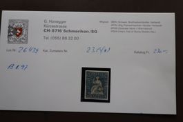 Briefmarke sitzende Helvetia Nr. 23 G *