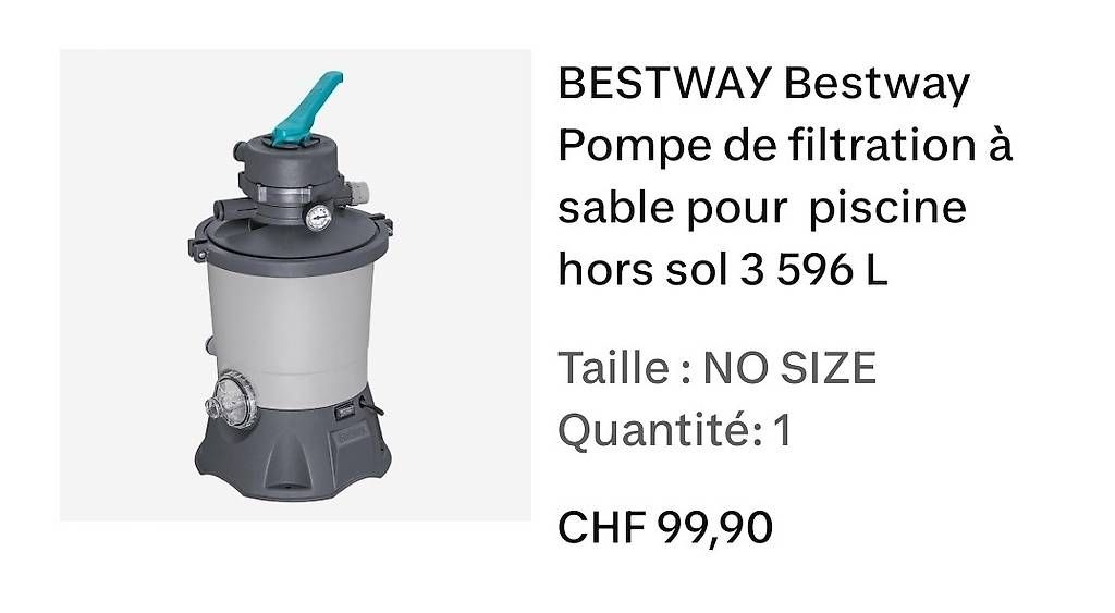 Bestway Piscine: Piscine Bestway et accessoires divers – Usato da Biel/Bienne venduto da lae_66hl 3