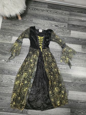 Hexenkostüm Boland schwarz gold Grösse 4-6 fast neu