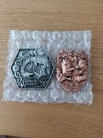 2x Fasnachtsbuttons 🇨🇭 Oberwallis & Thuner Fasnacht Raritä