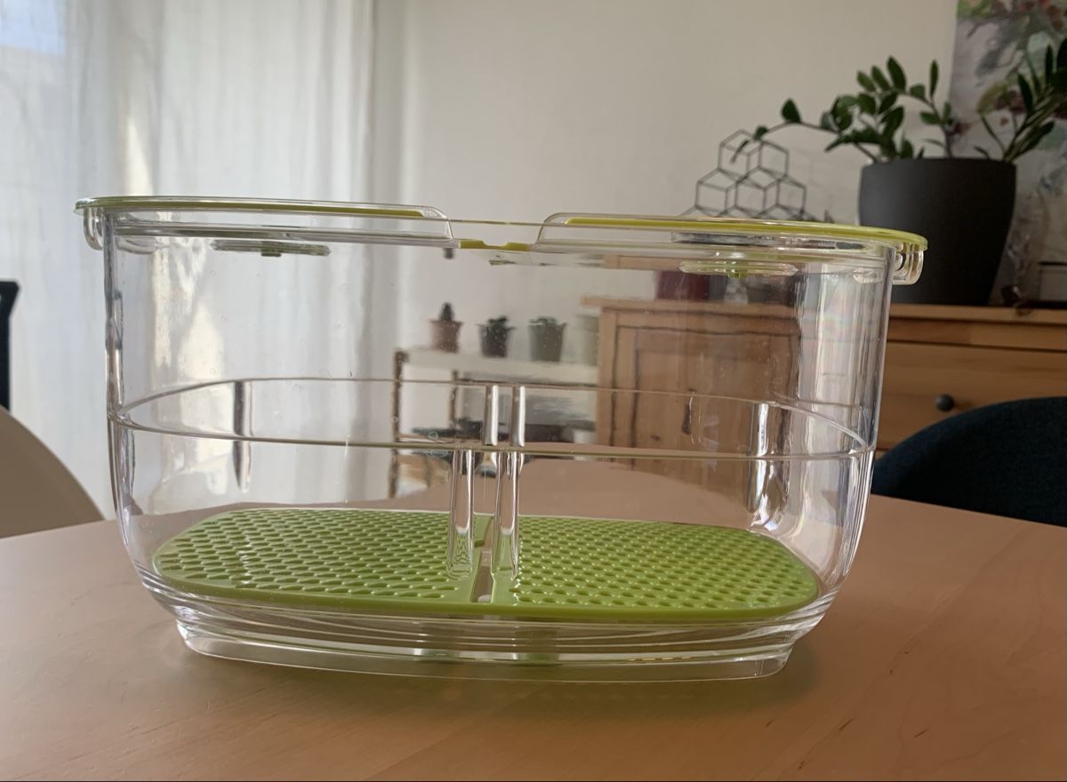 Migros Contenitori & Simili: Frischhaltedose mit doppeltem Siebeinsatz – Usato da Glattpark (Opfikon) venduto da van_75gl 3
