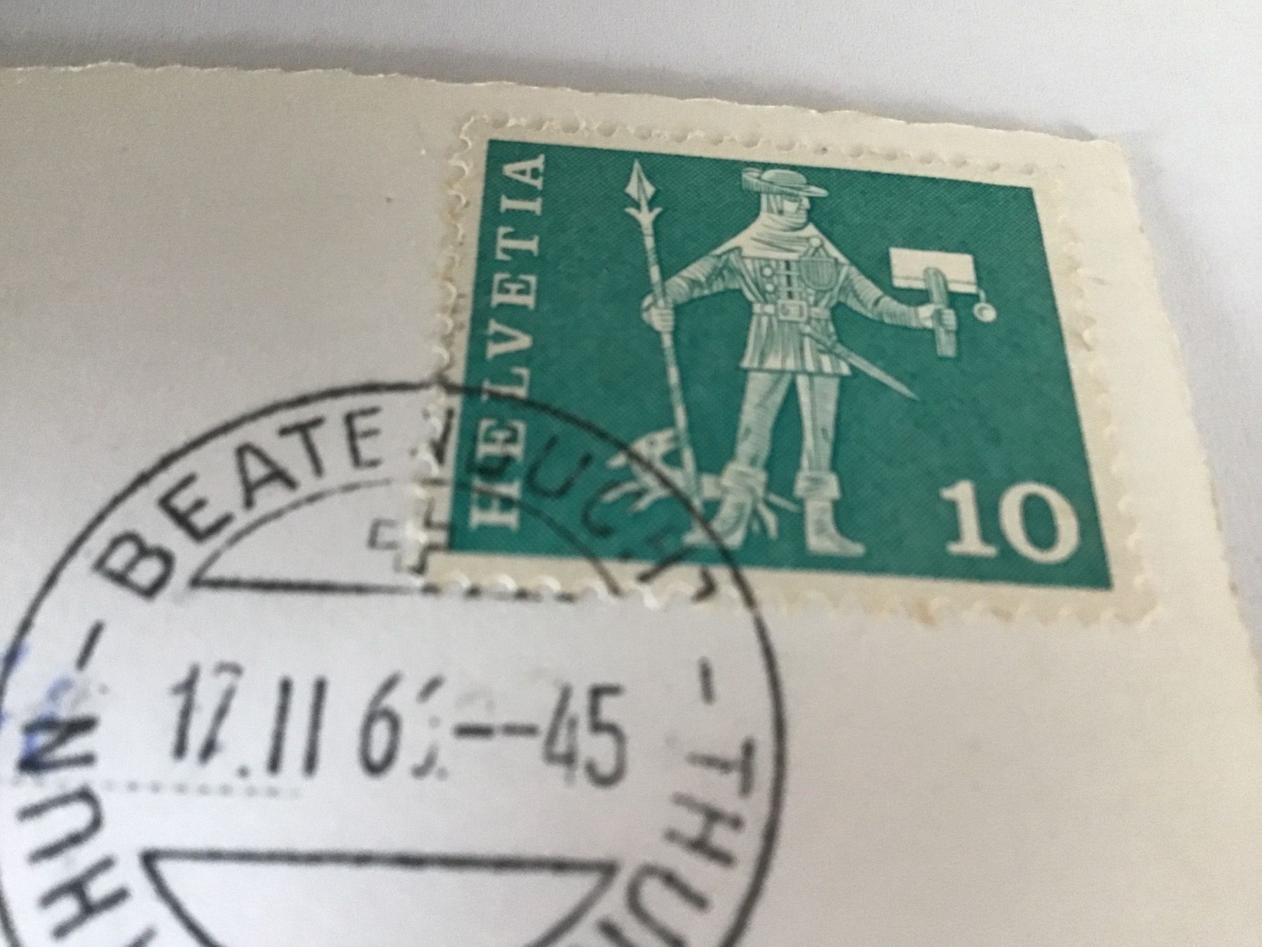 Cartoline postali: Park Hotel Gunten  am Thunersee – Usato da Thierachern venduto da sweden08 1