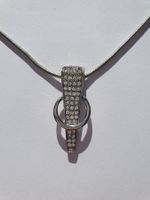 Lässiges Schmuckset mit Zirkonia - Kette & Ohrstecker