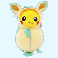 Pikachu in Leafeon Plush – Phyllali Peluche Pokémon BIG 30cm