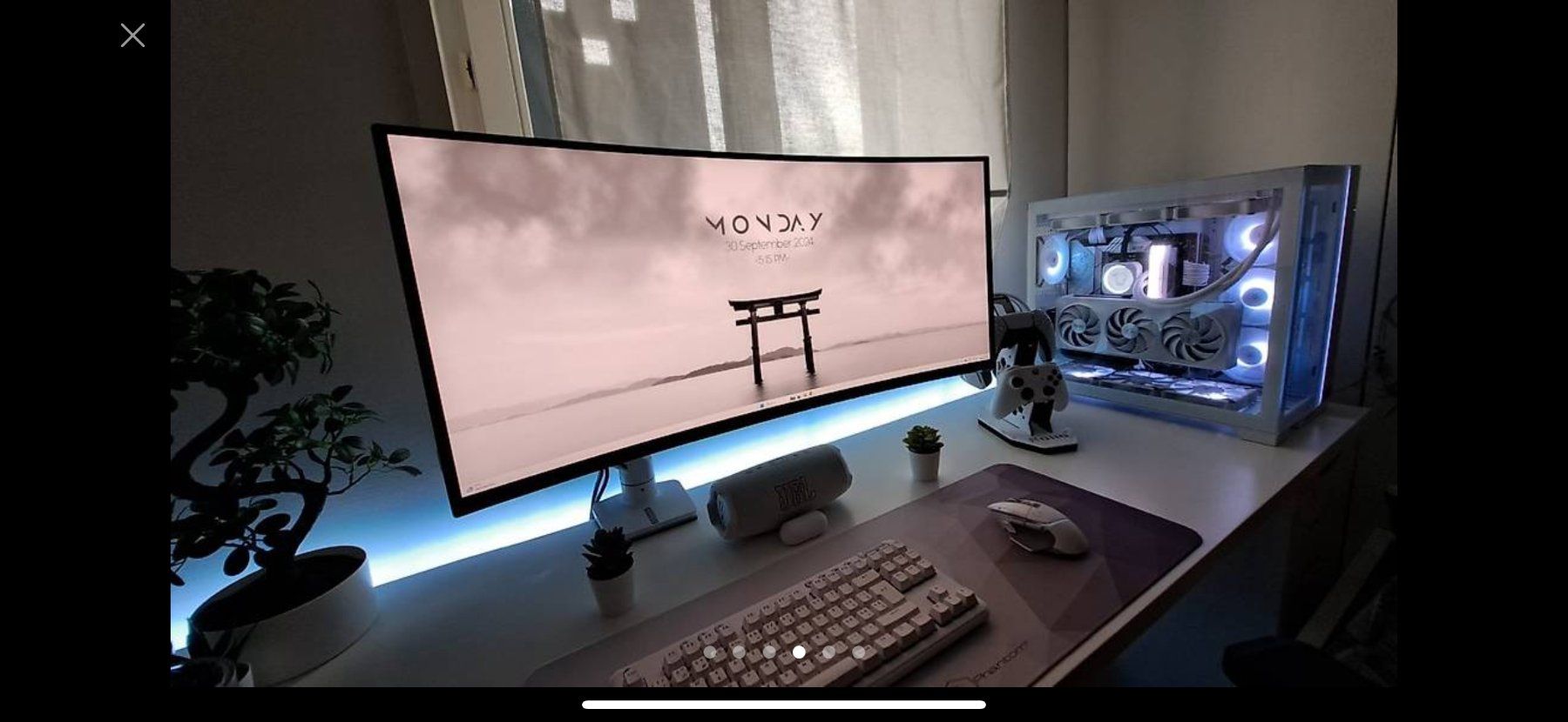 PC: Gaming Setup Weiss Komplett Abgestimmt – Usato da Baar venduto da baettig. 1