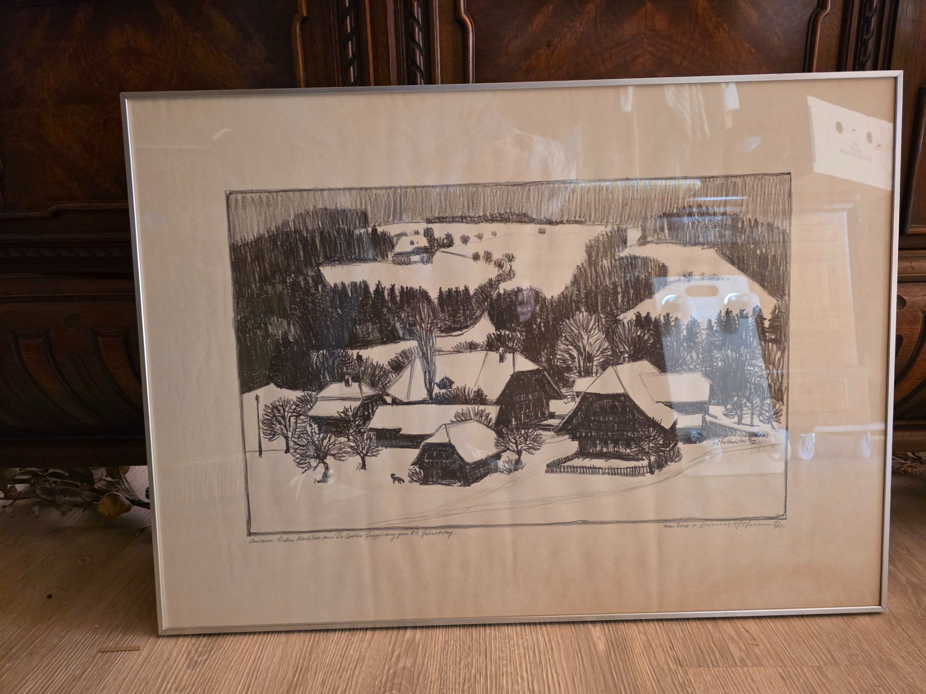 Dipinti: Kohle oder Tusch Zeichnung - Werner Schmutz - 1973 – Usato da Walterswil BE venduto da Lonitti 8