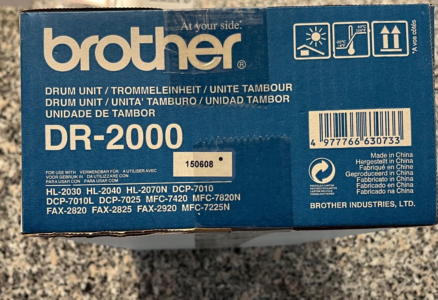 Brother Filamento: Brother DR-2000 Trommel Original – Nuovo (secondo la descrizione) da Bottighofen venduto da mar_9qt5 2