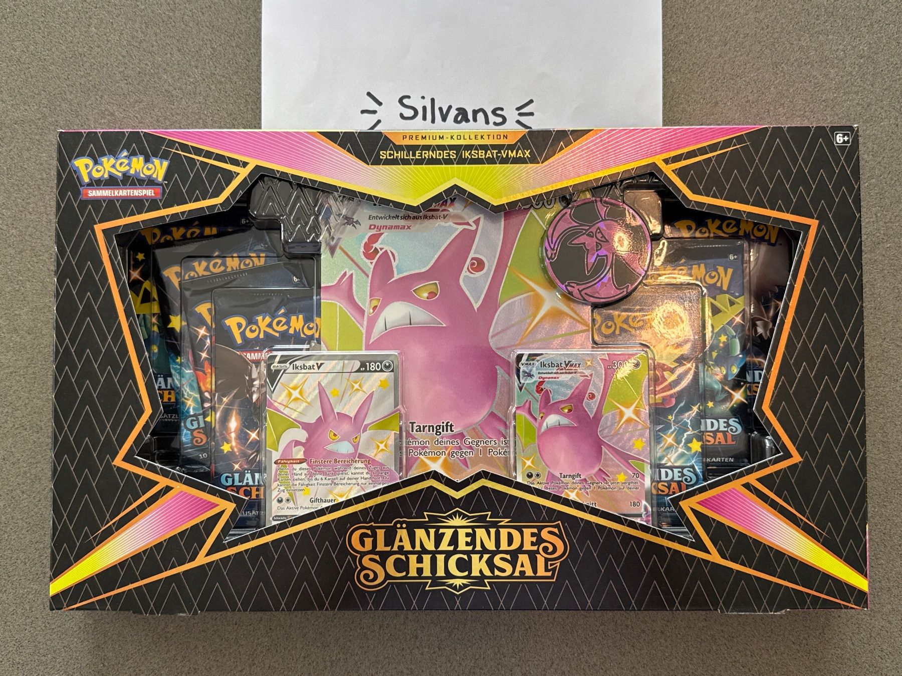 Pokémon Sammelbilder & Trading cards: Schillerndes Iksbat-Vmax Glänzendes Schicksal Deutsch – Neu und originalverpackt aus Wil SG von Silvans
