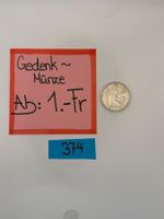 5.- Fr. Gedenkmünze Ab: 1.- Fr.