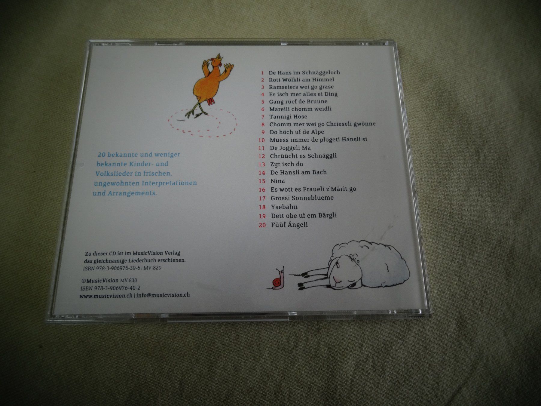 CDs: Immer de Hans Schweizer Kinderlieder – Gebraucht aus Neerach von jenny062 1
