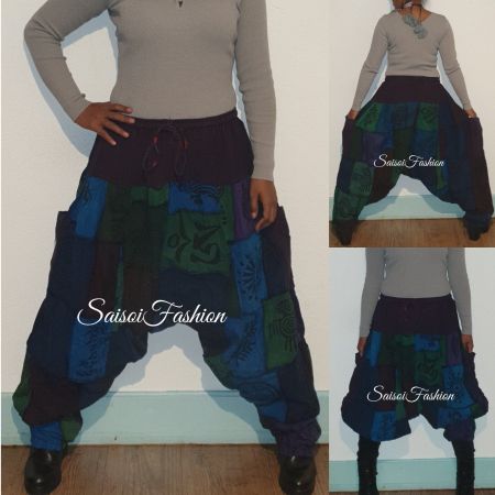 Sommer Hippie handmade Boho Goa Haremshose XS-XL