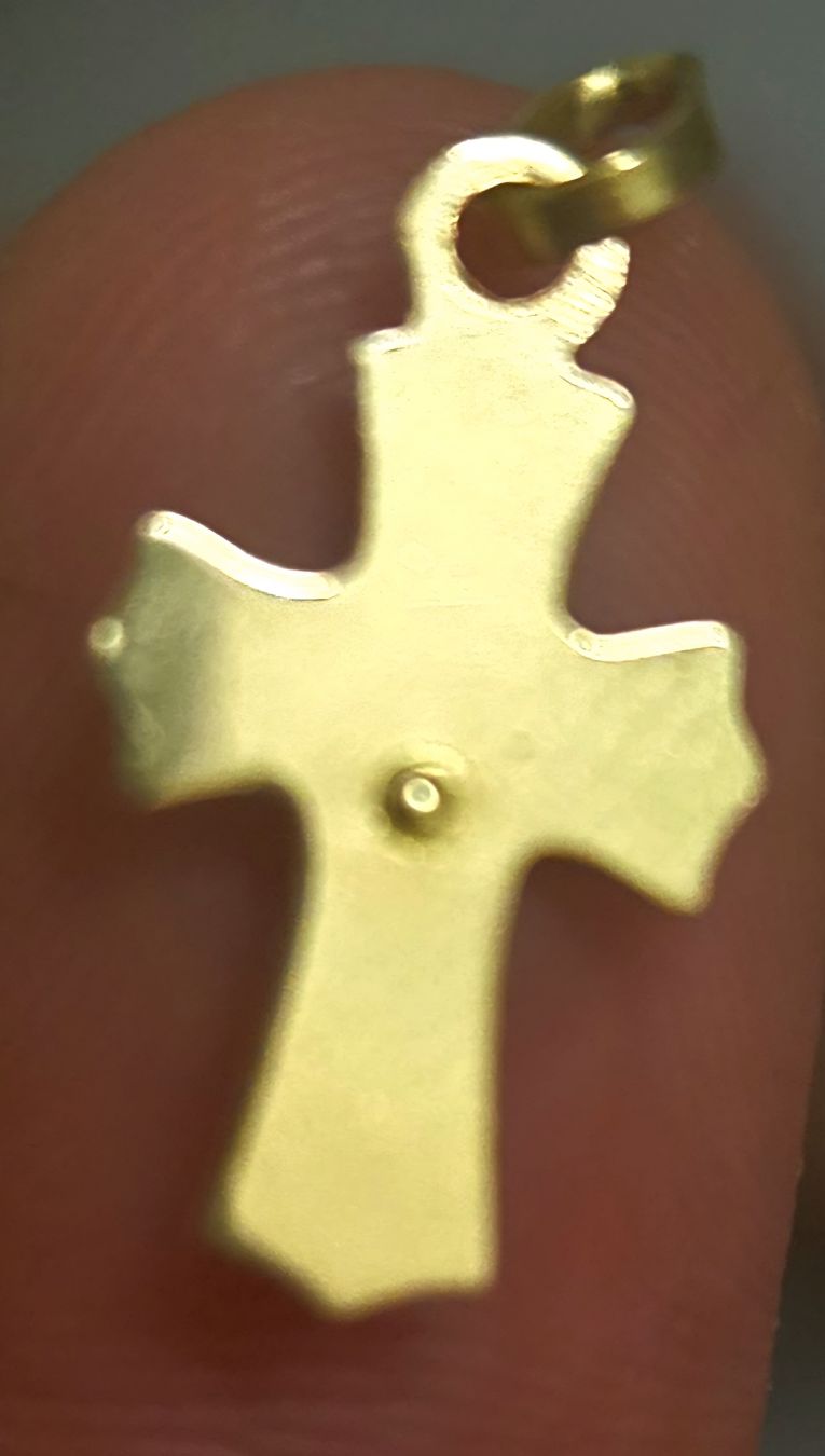 Anhänger: Pendentif croix or 18K Christ 0.80g  – Gebraucht aus Lausanne von Brainergalan 2