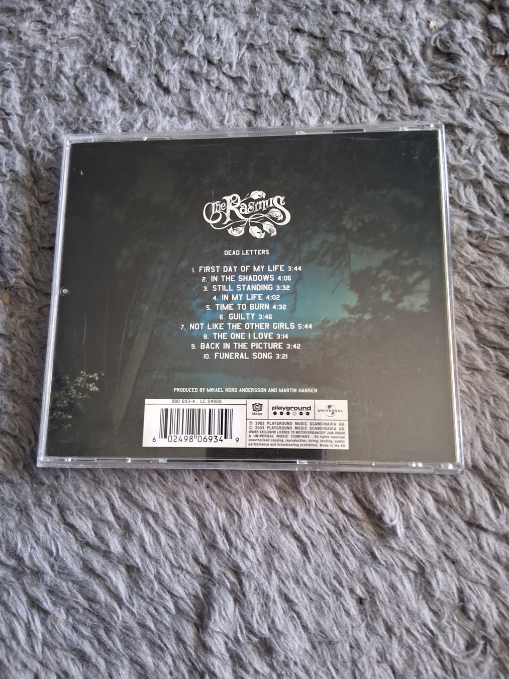 CD: THE RASMUS     DEAD LETTERS     CD – Usato da Wetzikon ZH venduto da Ramones01 1