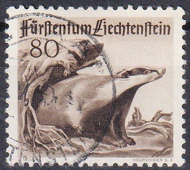 Tous les timbres: 234, 80 Rp. Dachs gestempelt, Tiere – D'occasion à Basel par Bingis