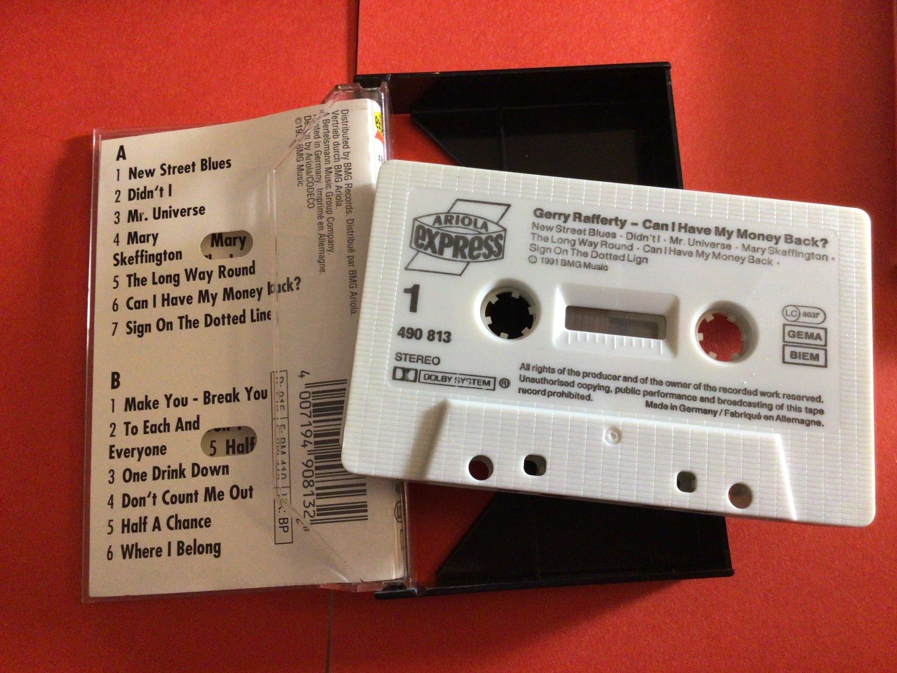 Kompaktkassetten: Gerry Rafferty MC Can I Have My Money Back? – Gebraucht aus Steinach von Quarkie 1