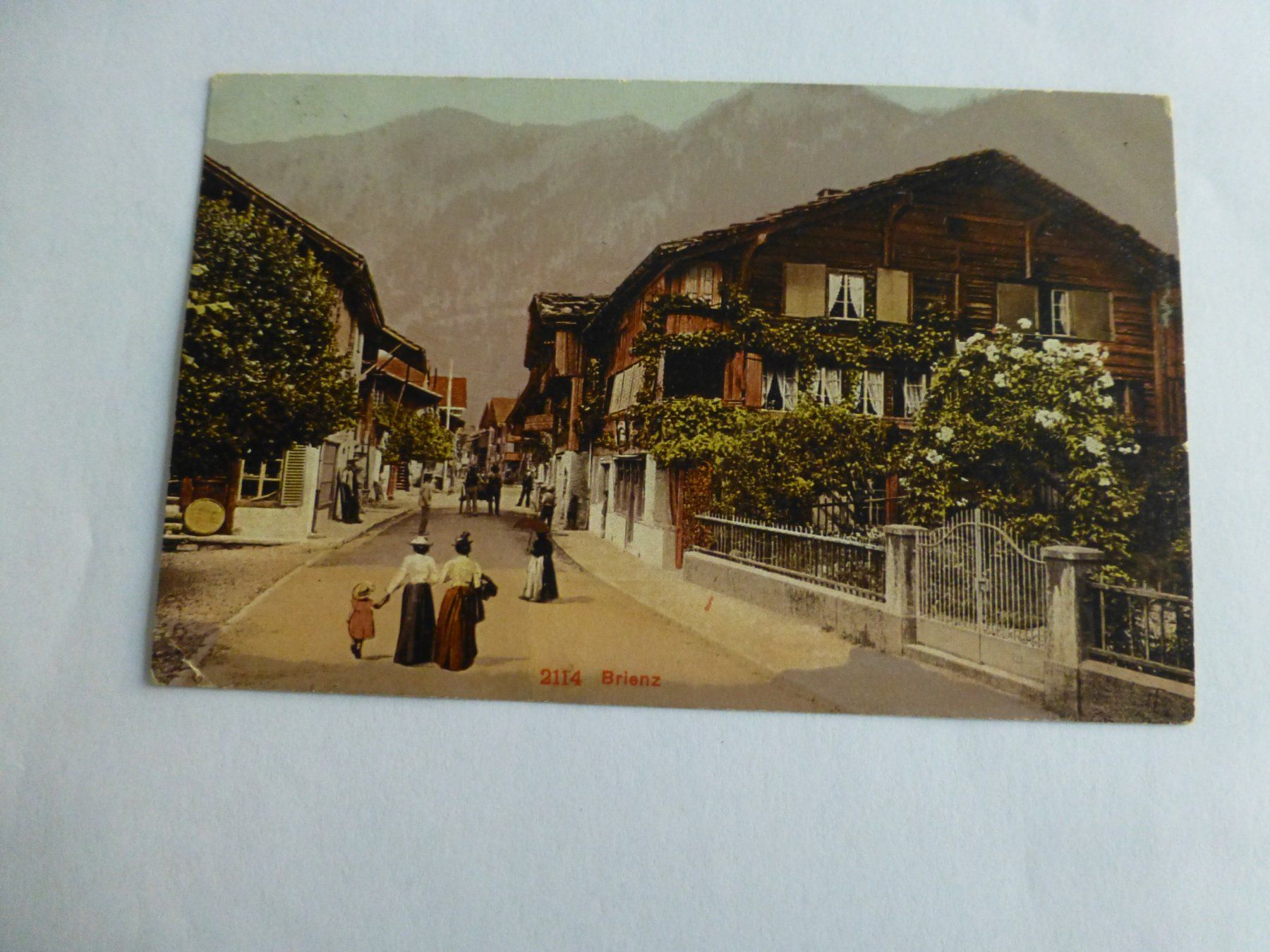 Cartoline postali: Brienz, Ansichtskarte nach Wattenwil 1910 – Usato da Bettlach venduto da 1saurer