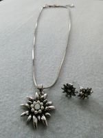 Edelweiss Kette und Ohrstecker