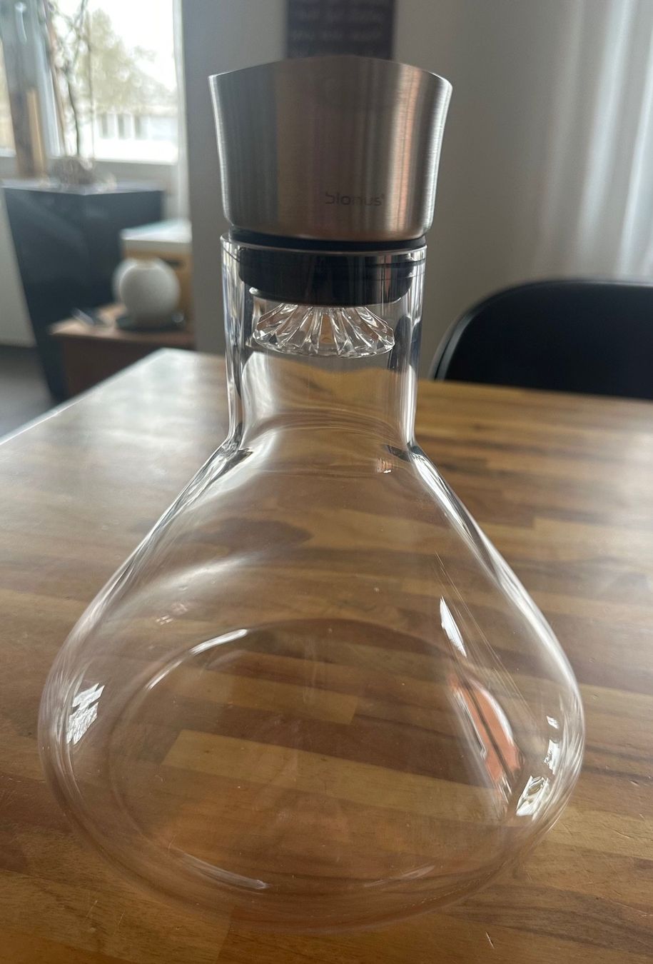 Blomus Caraffe: Dekanter blomus inkl. Riedel Bottel cleaner – Usato da Rheineck venduto da cat_y6j2