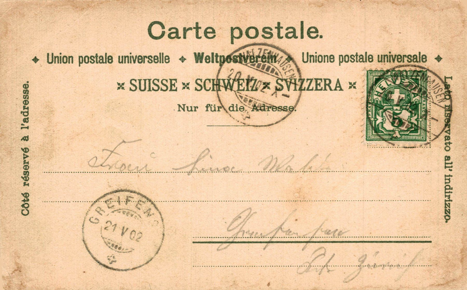 Cartoline postali: Gruss aus Walzenhausen. Lachen, Bodensee – Usato da Bronschhofen venduto da Astore 1