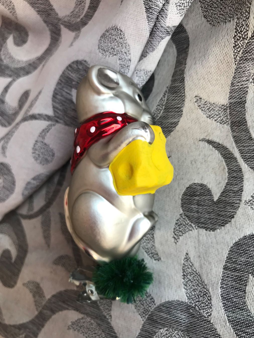 Alle Dekorationen: Maus mit Käse Mäuschen Christbaumschmuck – Neu und originalverpackt aus Alpnach Dorf von marvo 3