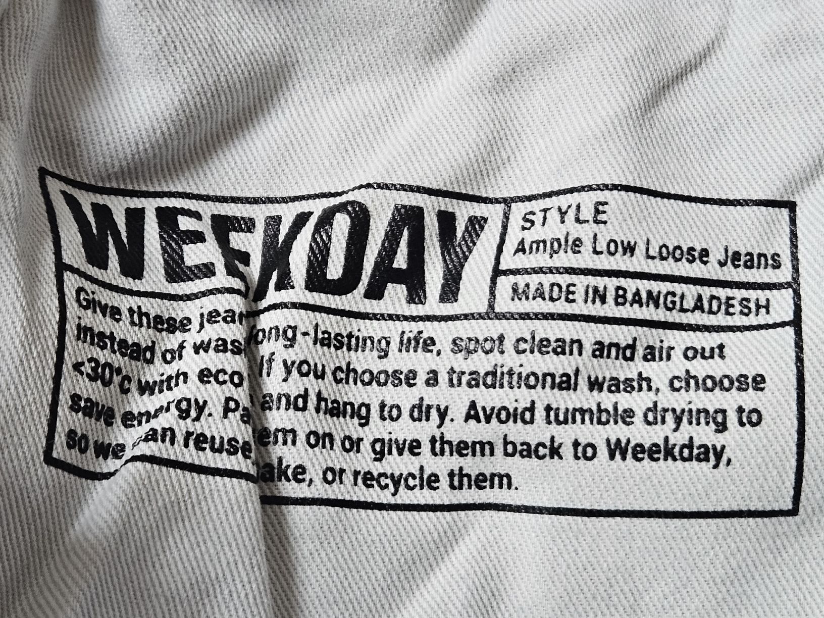 Weekday Jeans: Weekday Jeans, Gr. 28/34 Ample Low Loose – Usato da Wettingen venduto da Sk8ertomda 7