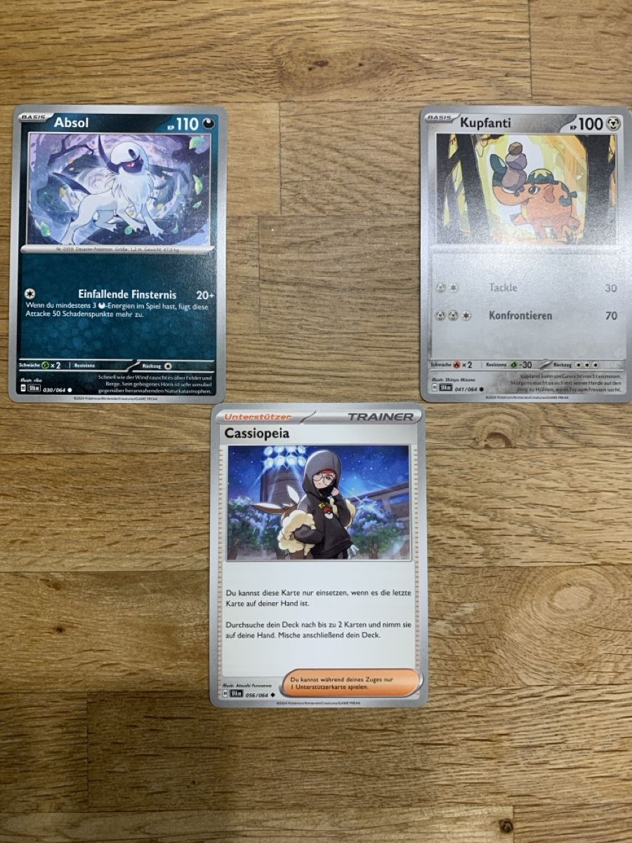 Pokémon Carte collezionabili: 3 Pokemon Karten Absol Kupfanti Cassiopeia – Usato da St. Gallen venduto da Jvegas