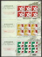 M1549 - Feuillet Bicentenaire Genève, Valais, Neuchatel 1.j.