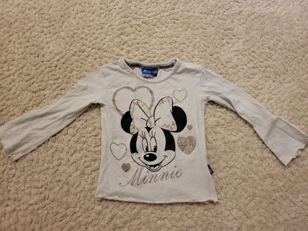 Mädchen Langarmshirt mit Minnie Maus Motiv, Grösse 86