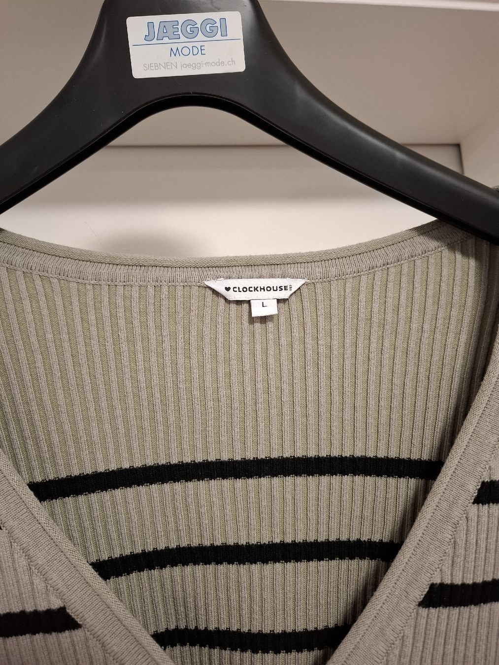 C&A Giacche: Clockhouse Strickjacke, Grösse L, gestreift – Nuovo (secondo la descrizione) da Lütisburg venduto da amerika123 2