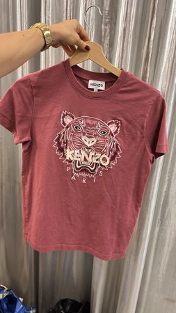 Kenzo T-Shirt Tiger Logo altrosa Grösse XS