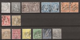Lot Sitzende Helvetia 1862/1867 : KP 730.--