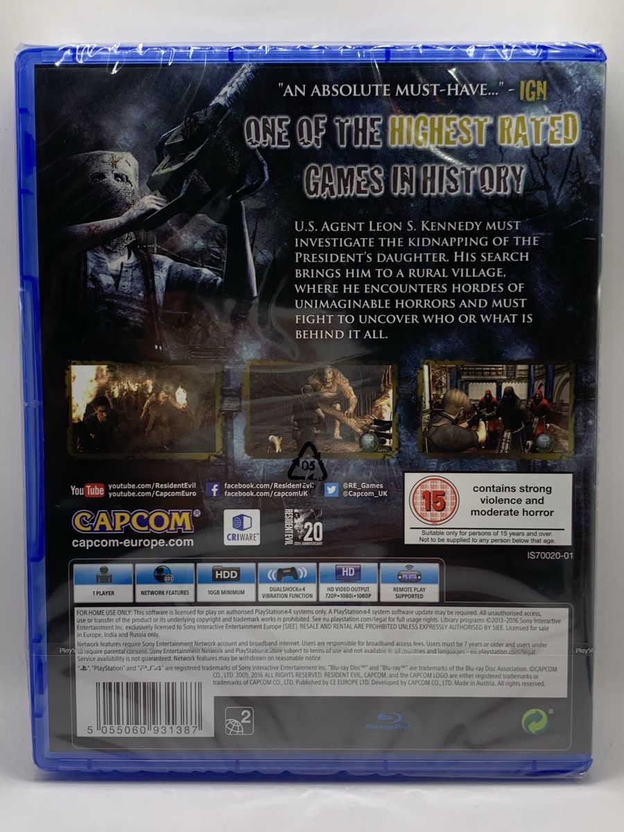 Sony Giochi: Resident Evil 4 - PS4 - Neu & Versiegelt! – Nuovo e nell'imballaggio originale da Ostermundigen venduto da RG-Collector 1