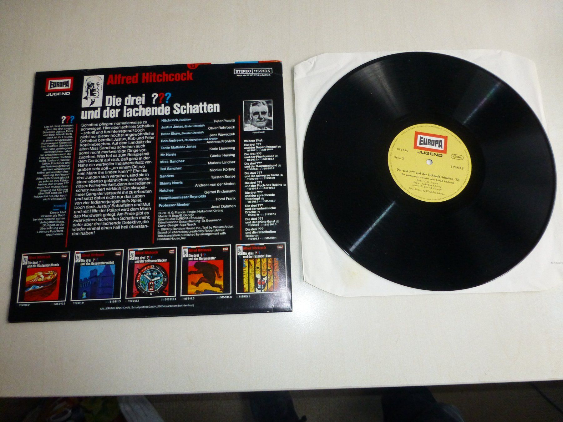 Dischi in vinile: Drei Fragezeichen und der lachende Schatten – Usato da Ricketwil/ Winterthur venduto da samichlaus1234 1