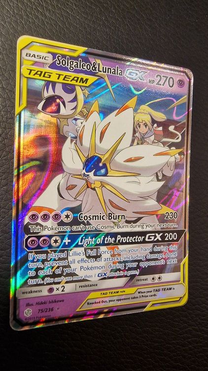 Pokémon TCG Solgaleo & Lunala Tag Team GX Cosmic Eclipse 75/236 Holo