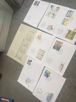 Enveloppes timbrées illustrées, lot 7 pièces, neufs