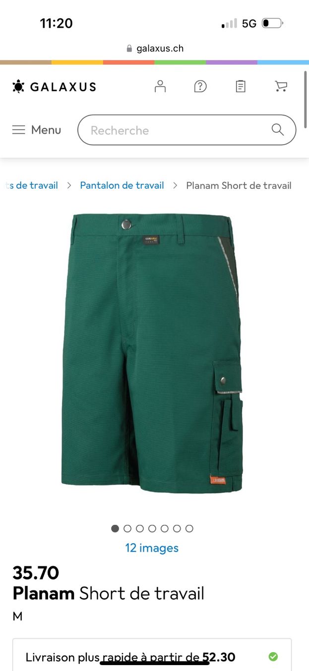 Pantaloni: Short travail 3 pièces taille L planam – Usato da Veyrier venduto da kimedovapa 5