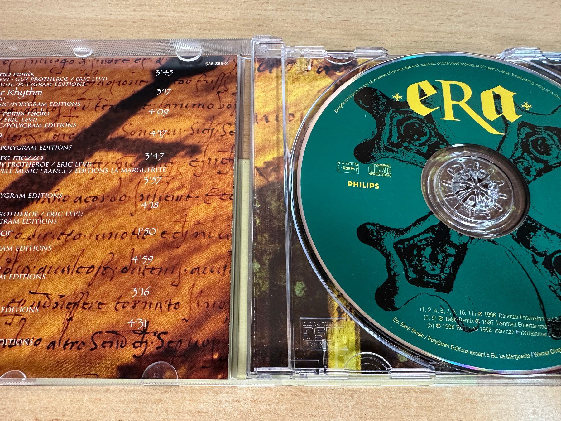 CD: P9 Era – Era – Usato da Rikon im Tösstal venduto da Alpenmutz 2