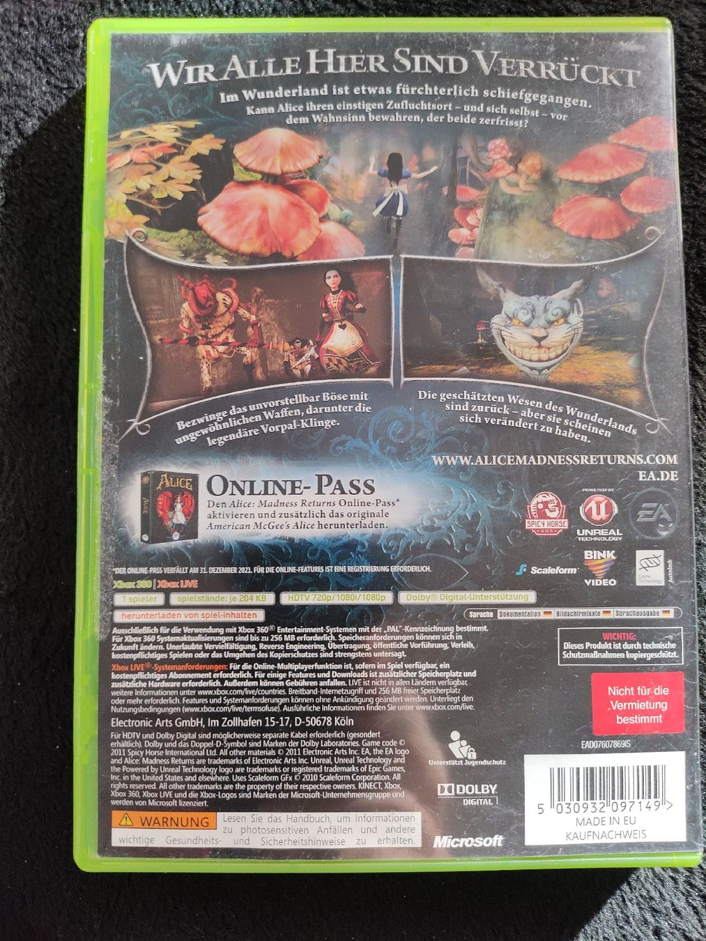 Microsoft Giochi: Alice: Madness Returns - Xbox 360 -  – Usato da fribourg venduto da GameSpot 1