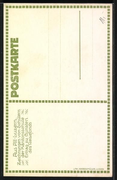 Cartoline postali: Luzern, Partie im Rosengässli – Usato da Berlin venduto da bartko-reher 1