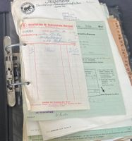 Ordner voll Rechnungen u Lieferscheine ab 1940er/  Ab Fr 1-.