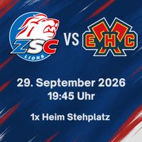 🏒 ZSC LIONS vs. EHC BIEL-BIENNE - 1x Stehplatz Heim