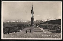 AK Forch, Züricher Wehrmänner-Denkmal