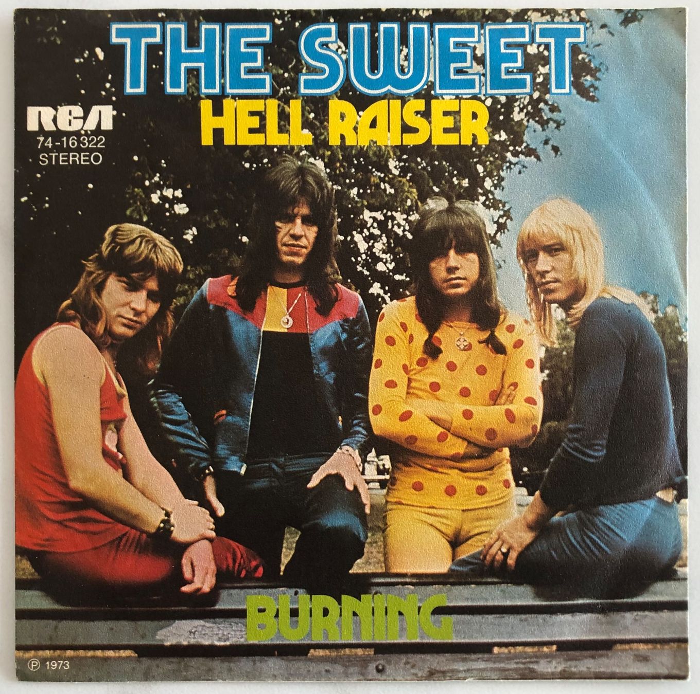 Schallplatten: THE SWEET - HELL RAISER / BURNING – Gebraucht aus Poliez-Pittet von Newtown-Records