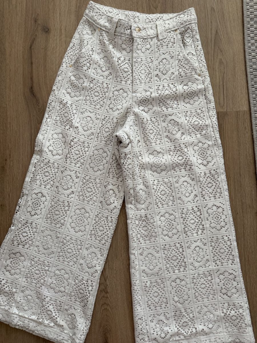 Pantaloni: Damen Hose weiss Gr.S – Usato da Füllinsdorf venduto da _niki_